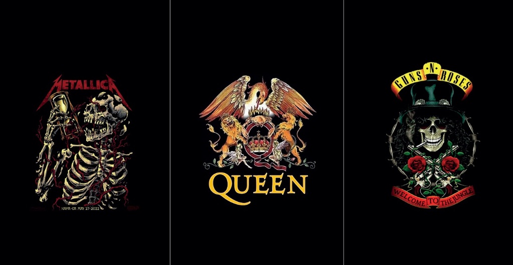 BRUSH ESTAMAPDO FRENTES ICONOS ROCK