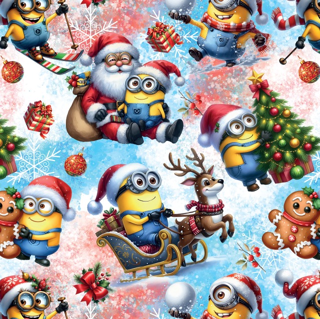 BRUSH ESTAMPADO NAVIDAD MINIONS 3