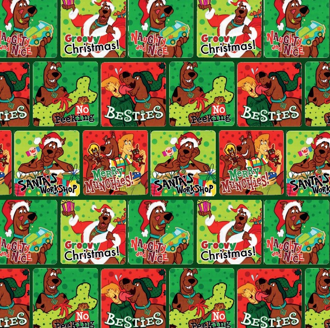 BRUSH ESTAMPADO NAVIDAD SCOOBY DOO