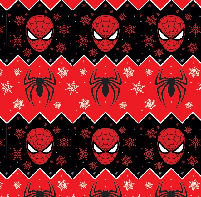 BRUSH ESTAMPADO NAVIDEÑO SPIDER-MAN