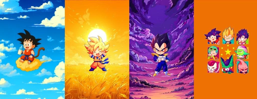 BRUSH ESTAMPADO FRENTES DRAGON BALL NIÑO 2