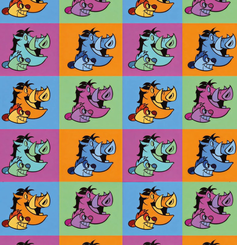 BRUSH ESTAMPADO PUMBA Y TIMON