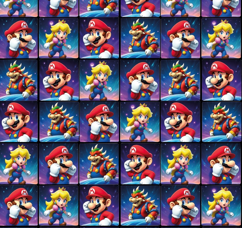 BRUSH ESTAMPADO MARIO BROS CUADRO PELI 2026