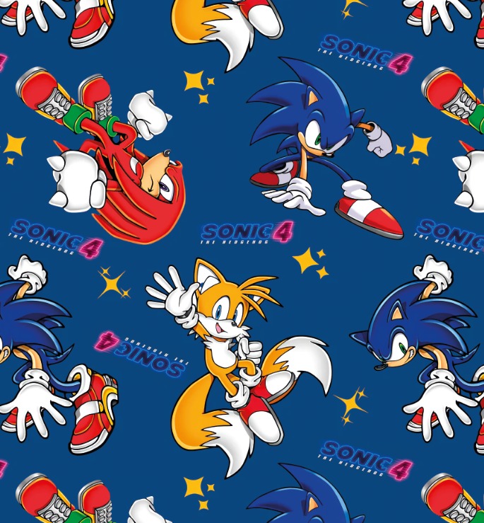 BRUSH ESTAMPADO SONIC ROJO