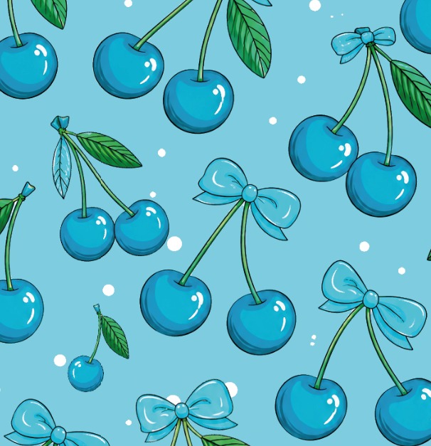 BRUSH ESTAMPADO CERESAS CELESTES
