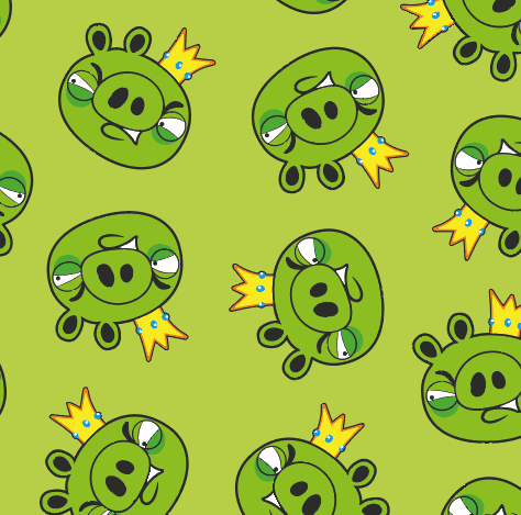 BRUSH ESTAMPADO ANGRY BIRDS CERDITOS MALVADOS