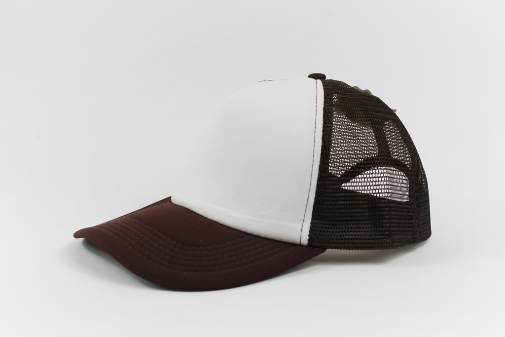 GORRA MALLA CAFE-BLANCO    
