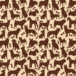 [APE1011] BRUSH ESTAMPADO SILUETA DE PERROS