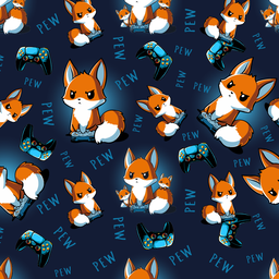 [AZO1002] BRUSH ESTAMPADO ZORRITO GAMER