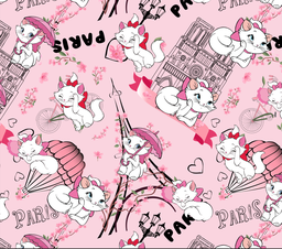 [DGM1001] BRUSH ESTAMPADO GATA MARIE FONDO PALO ROSA