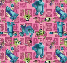 [DMO1001] BRUSH ESTAMPADO MONSTER MONSTER INC ROSA