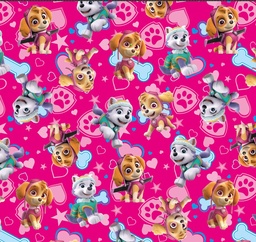 [DPW1000] BRUSH ESTAMPADO PAW PATROL FONDO FUCSIA