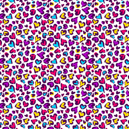 [LAB1000] BRUSH ESTAMPADO ABSTRACTO CORAZONES