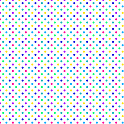 [LAP1002] BRUSH ESTAMPADO PUNTOS DE COLORES FONDO BLANCO