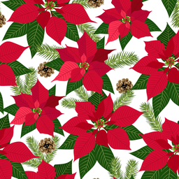 [FLO1054] BRUSH ESTAMPADO NAVIDAD PASTORAS FONDO BLANCO