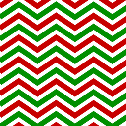 [NRC1001] BRUSH ESTAMPADO LINEAS ZIGZAG BLANCAS, ROJAS & VERDES