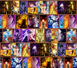 [VAN1001] BRUSH ESTAMPADO NARUTO & SASUKE COLLAGE