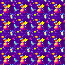 [VAP1003] BRUSH ESTAMPADO POKEMON PIKACHU FONDO ESPACIO