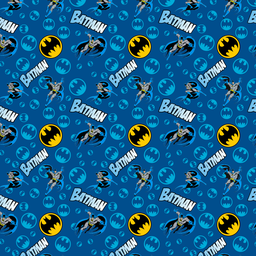 [VBT1003] BRUSH ESTAMPADO BATMAN FONDO BATISEÑAL AZUL & CELESTE