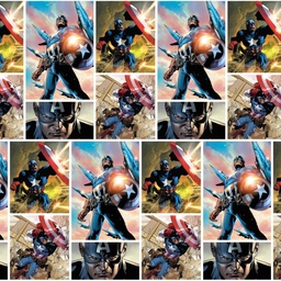 [VCA1000] BRUSH ESTAMPADO MARVEL CAPITAN AMERICA COLLAGE