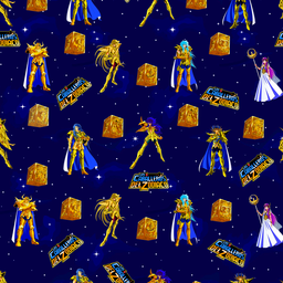 [VCZ1000] BRUSH ESTAMPADO CABALLEROS DEL ZODIACO