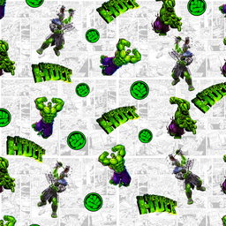 [VHK1001] BRUSH ESTAMPADO MARVEL HULK GRIS