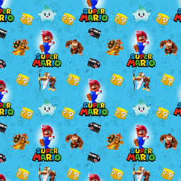 [VMB1003] BRUSH ESTAMPADO MARIO BROS FONDO VERDE AGUA