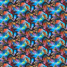 [VAV1004] BRUSH ESTAMPADO MARVEL GUARDIANES DE LA GALAXIA COLLAGE