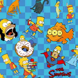 [VSI1002] BRUSH ESTAMPADO SIMPSON FONDO DE CUADROS