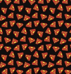 [VSM1001] BRUSH ESTAMPADO DC SUPERMAN LOGO NEGRO