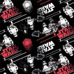 [VWS1003] BRUSH ESTAMPADO STAR WARS FONDO NEGRO