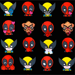 [VDP1000] BRUSH ESTAMPADO DEADPOOL & WOLVERINE CHIBI