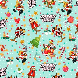 [NLO1000] BRUSH ESTAMPADO LOONEY TOONS NAVIDAD