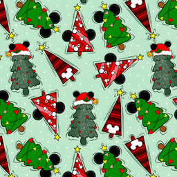 [NMK1022] BRUSH ESTAMPADO MICKEY VESTIDO DE SANTA
