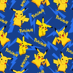 [VAP1009] BRUSH ESTAMPADO POKEMON PIKACHU FONDO AZUL