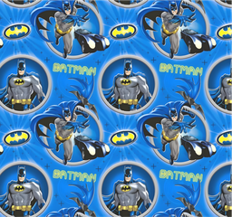 [VBT1005] BRUSH ESTAMPADO BATMAN  CIRCULOS FONDO AZUL