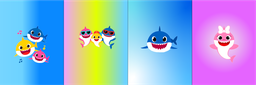 [FBS1000] BRUSH ESTAMPADO FRENTES BABY SHARK NIÑO