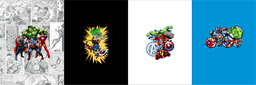 [FMA1001] BRUSH ESTAMPADO FRENTES MARVEL AVENGERS NIÑO