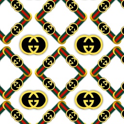 [MGC1000] BRUSH ESTAMPADO GUCCI FONDO BLANCO