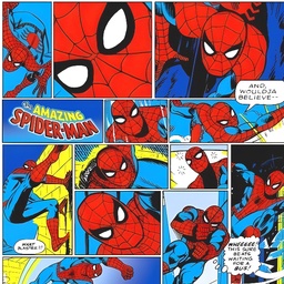 [VSP1015] BRUSH ESTAMPADO SPIDER MAN COLLAGE COMICS