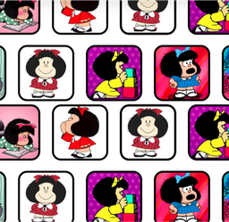 [DMF1002] BRUSH ESTAMPADO MAFALDA FONDO BLANCO