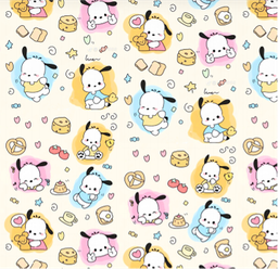 [DPC1000] BRUSH ESTAMPADO POCHACCO FONDO CREMA