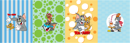 [FTJ1000] BRUSH ESTAMPADO FRENTES TOM & JERRY NIÑO