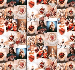 [FPC1000] BRUSH ESTAMPADO SEMANA SANTA JESUS & MARIA