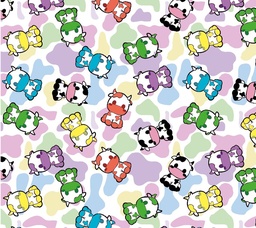 [AVC1000] BRUSH ESTAMPADO VACAS COLORES