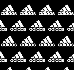 [MAD1005] BRUSH ESTAMPADO ADIDAS FONDO NEGRO