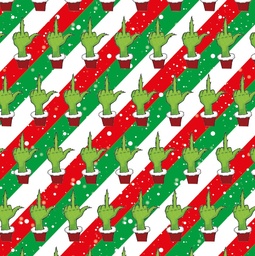 [NGR1025] BRUSH ESTAMPADO GRINCH MANO