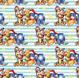 [NNW1001] BRUSH ESTAMPADO WINNIE POOH NAVIDAD AMIGOS