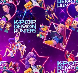 [DHU1005] BRUSH ESTAMPADO HUNTRIX KPOP DEMON HUNTERS MIX MORADO