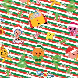 [NPP1000] BRUSH ESTAMPADO NAVIDAD PAYASO PLIN PLIN